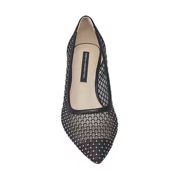 French Connection Women's Elise Mesh and Stone Jewel Embellished Heel in size 9 - Picture 8 of 10